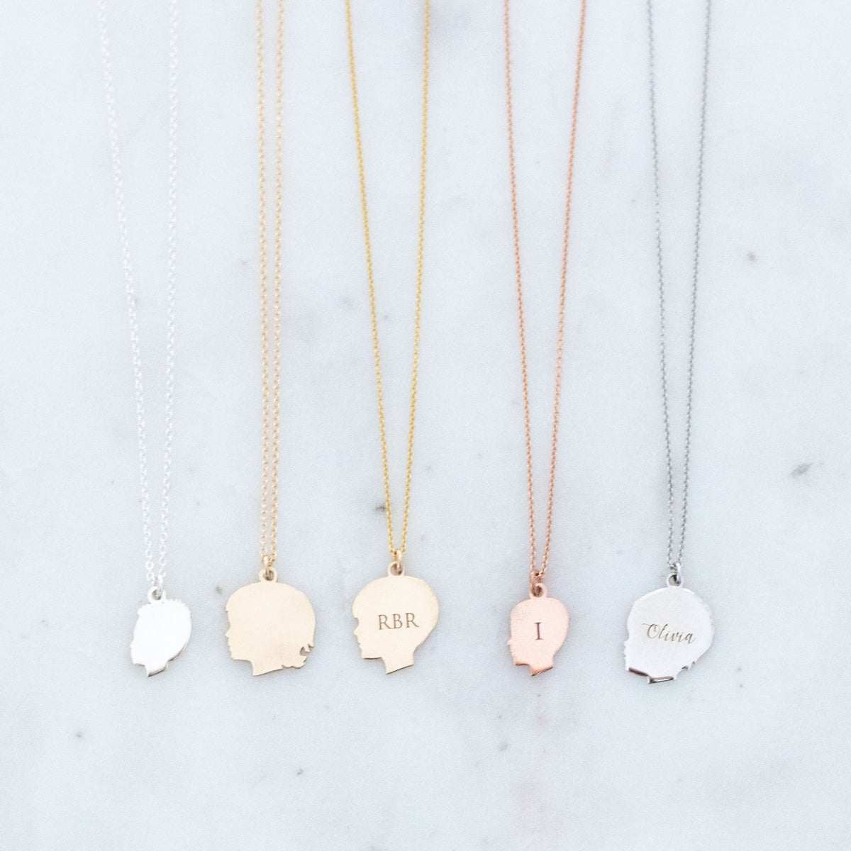 Tiny Silhouette Charm Necklace