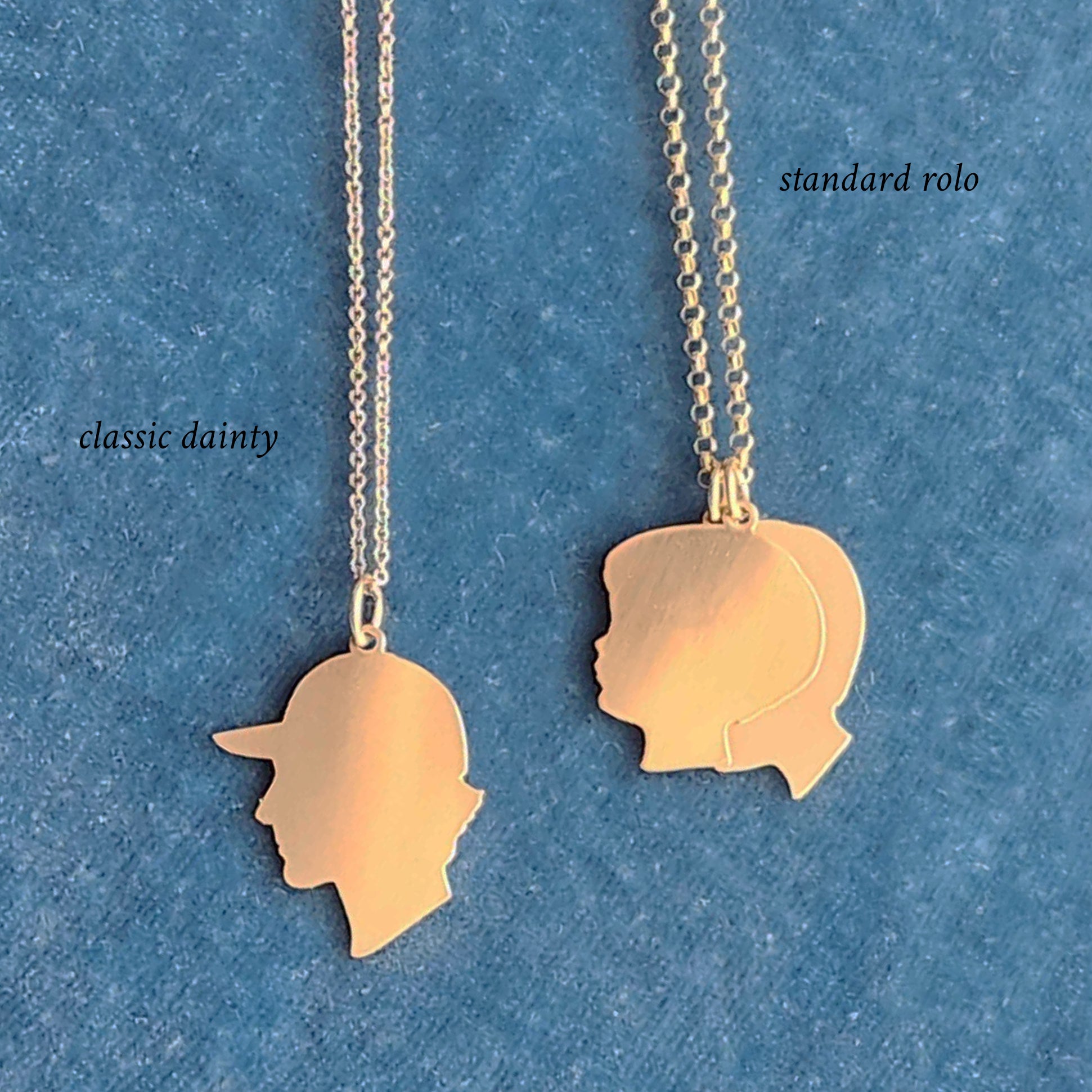 Classic Silhouette Charm Necklace - Large