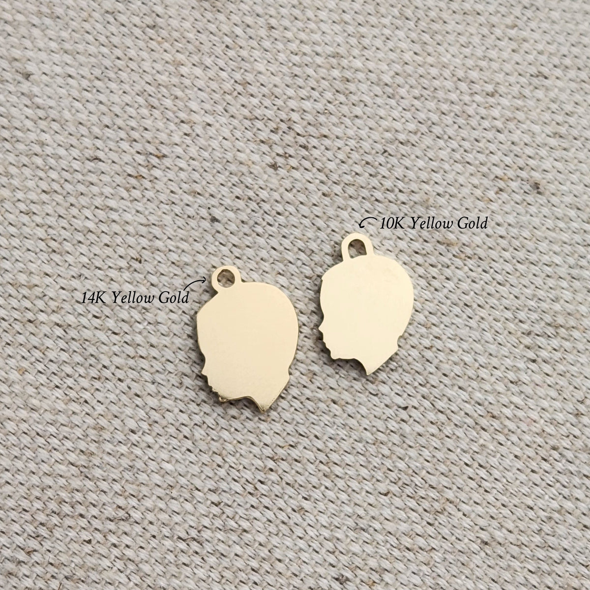 10K Silhouette Charm (Medium)