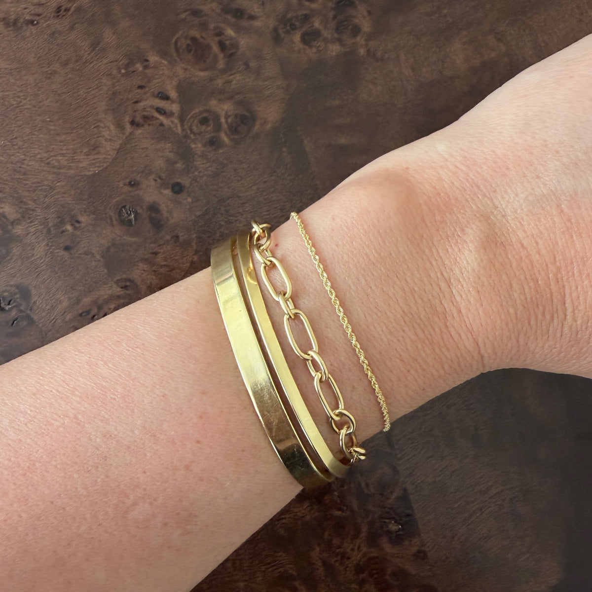 14K Twisted Rope Bracelet