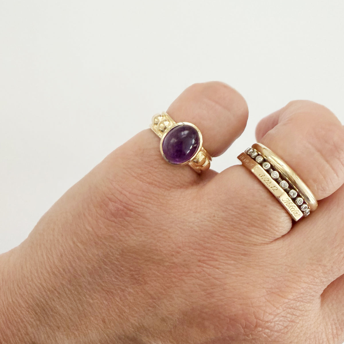 14K Amethyst Ring - Size 5.5