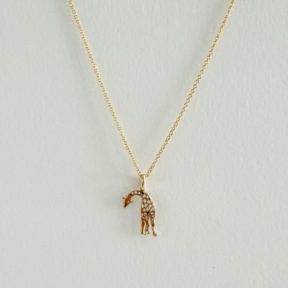 14K Orname Giraffe Charm