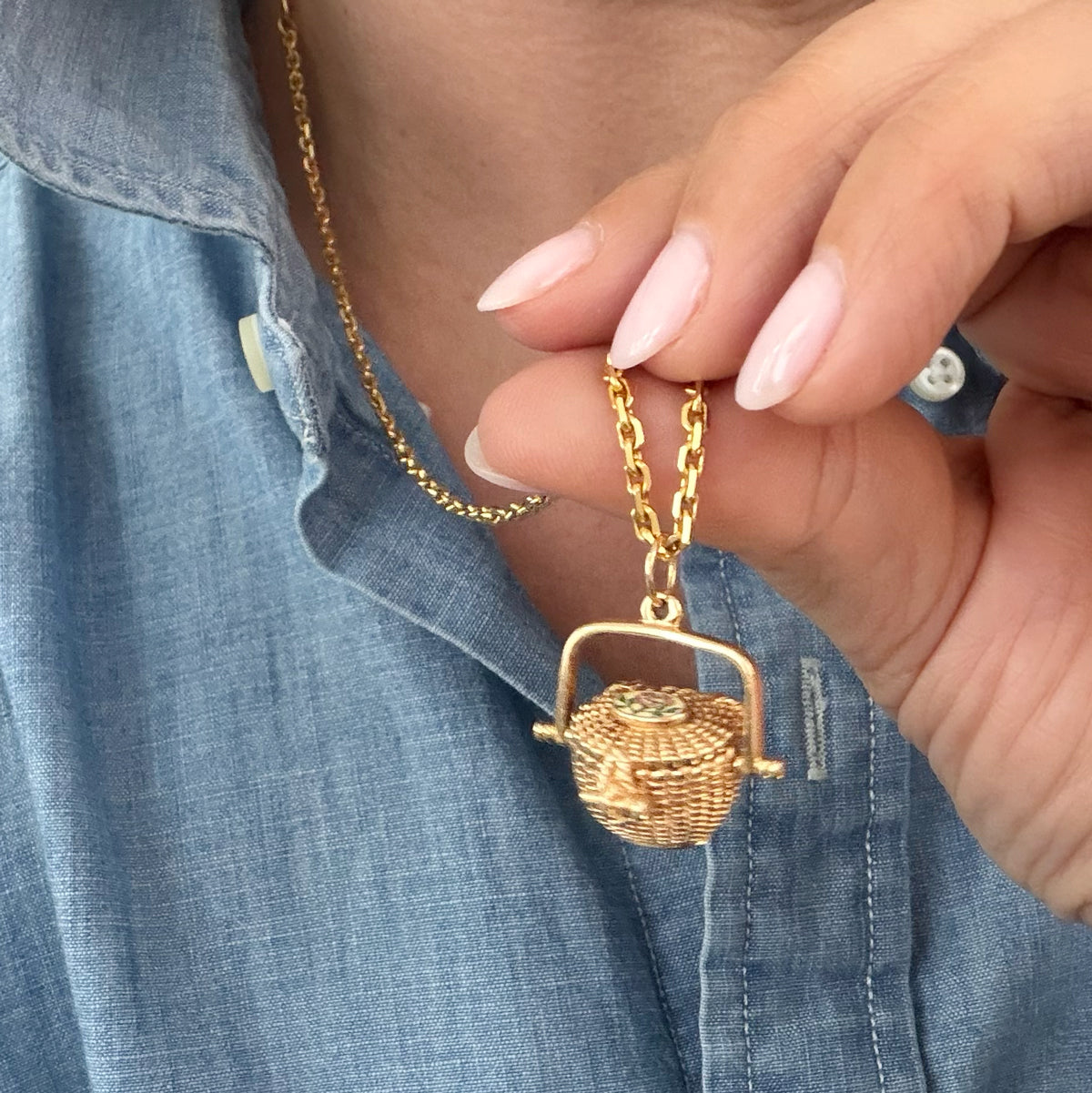 14K Collectible Nantucket Basket Charm