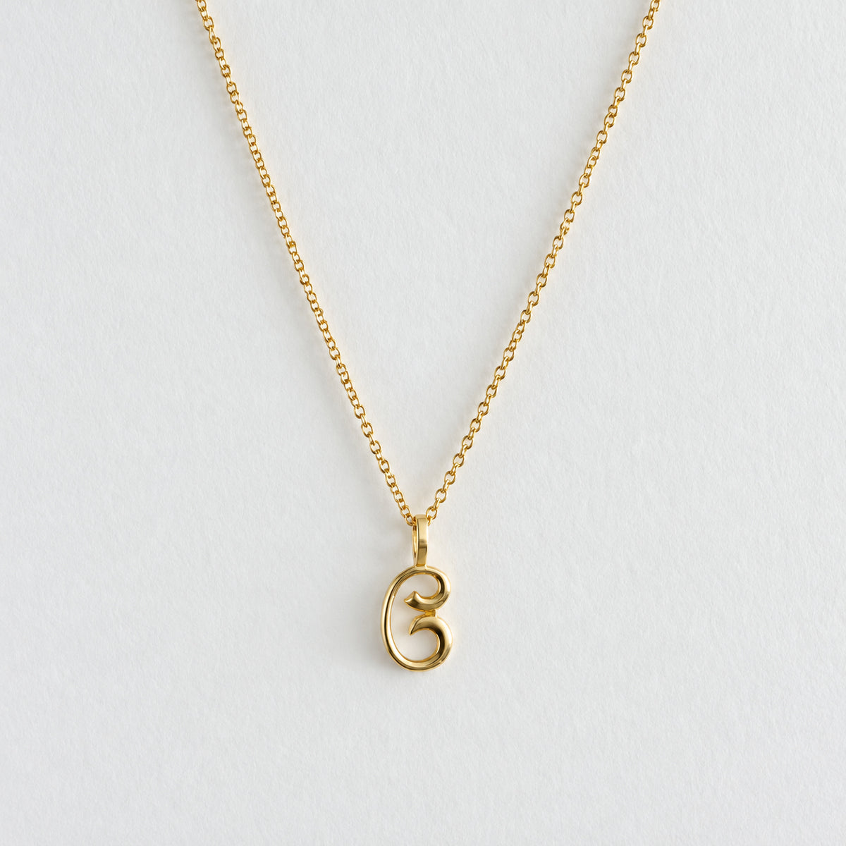 14K "C" Initial Charm