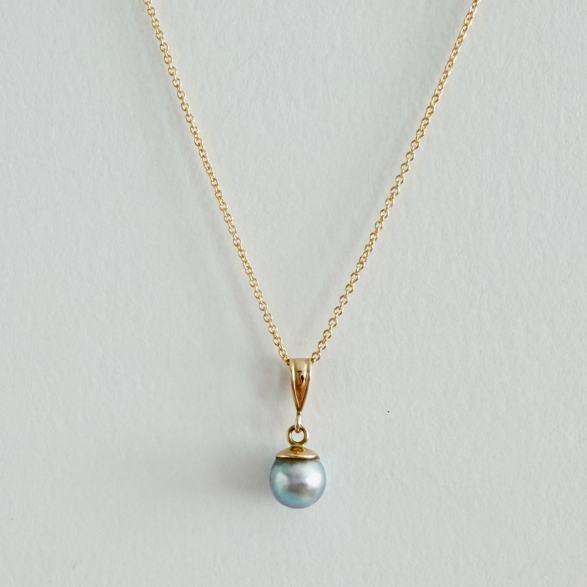 14K Tahitian Pearl Charm