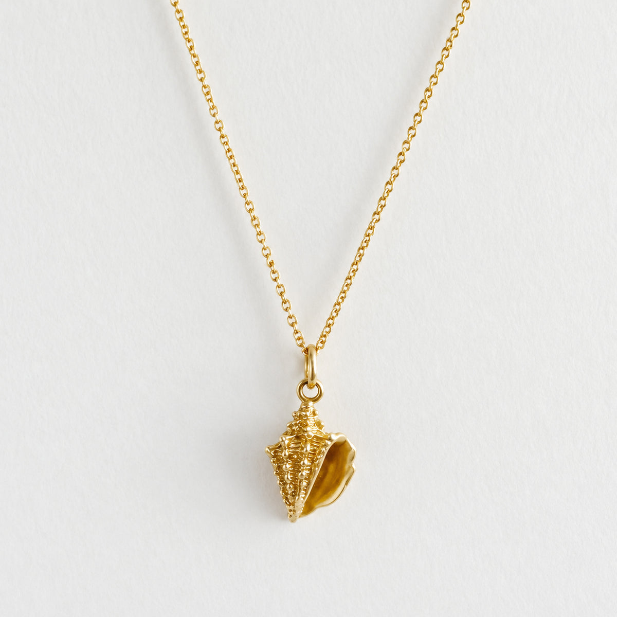 14K Conch Shell Charm
