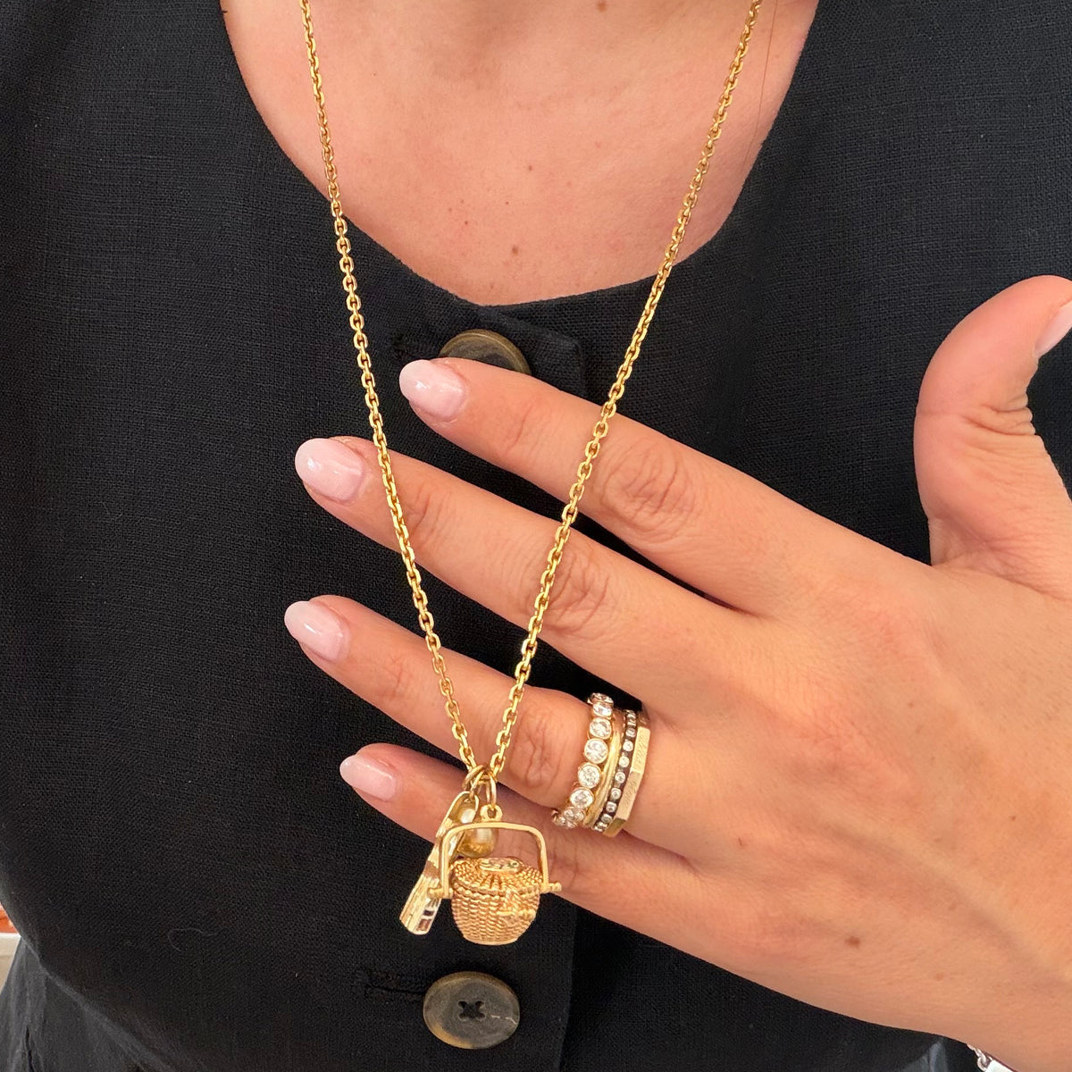 18K Cable Chain - 24 inches