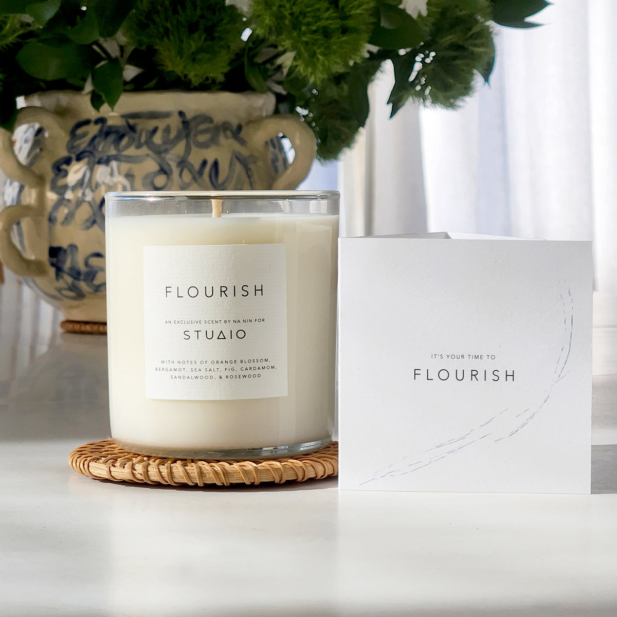 "Flourish" Candle - Medium (9oz)