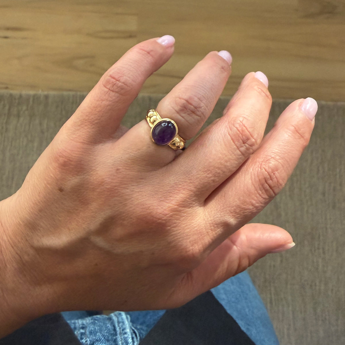 14K Amethyst Ring - Size 5.5