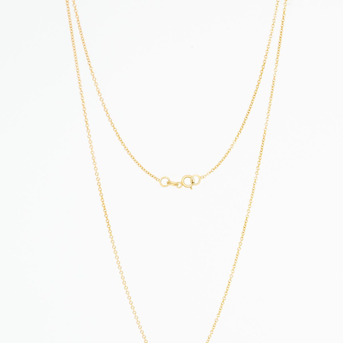 14K Yellow Gold Diamond Birthstone Necklace
