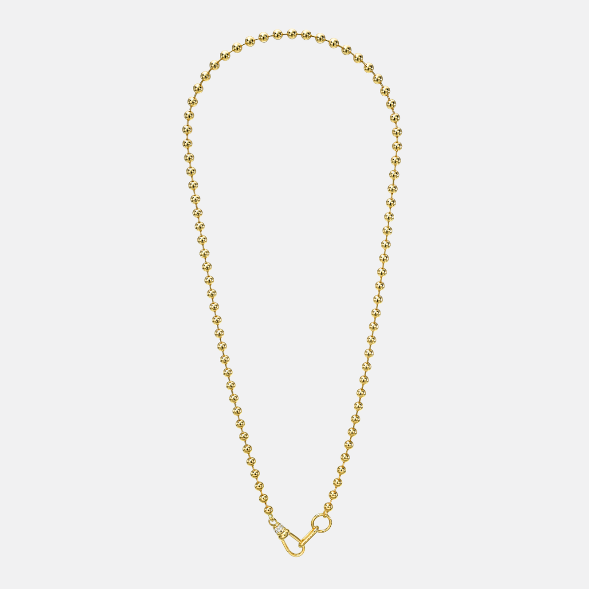The Ball n Chain Necklace with Fancy Clasp