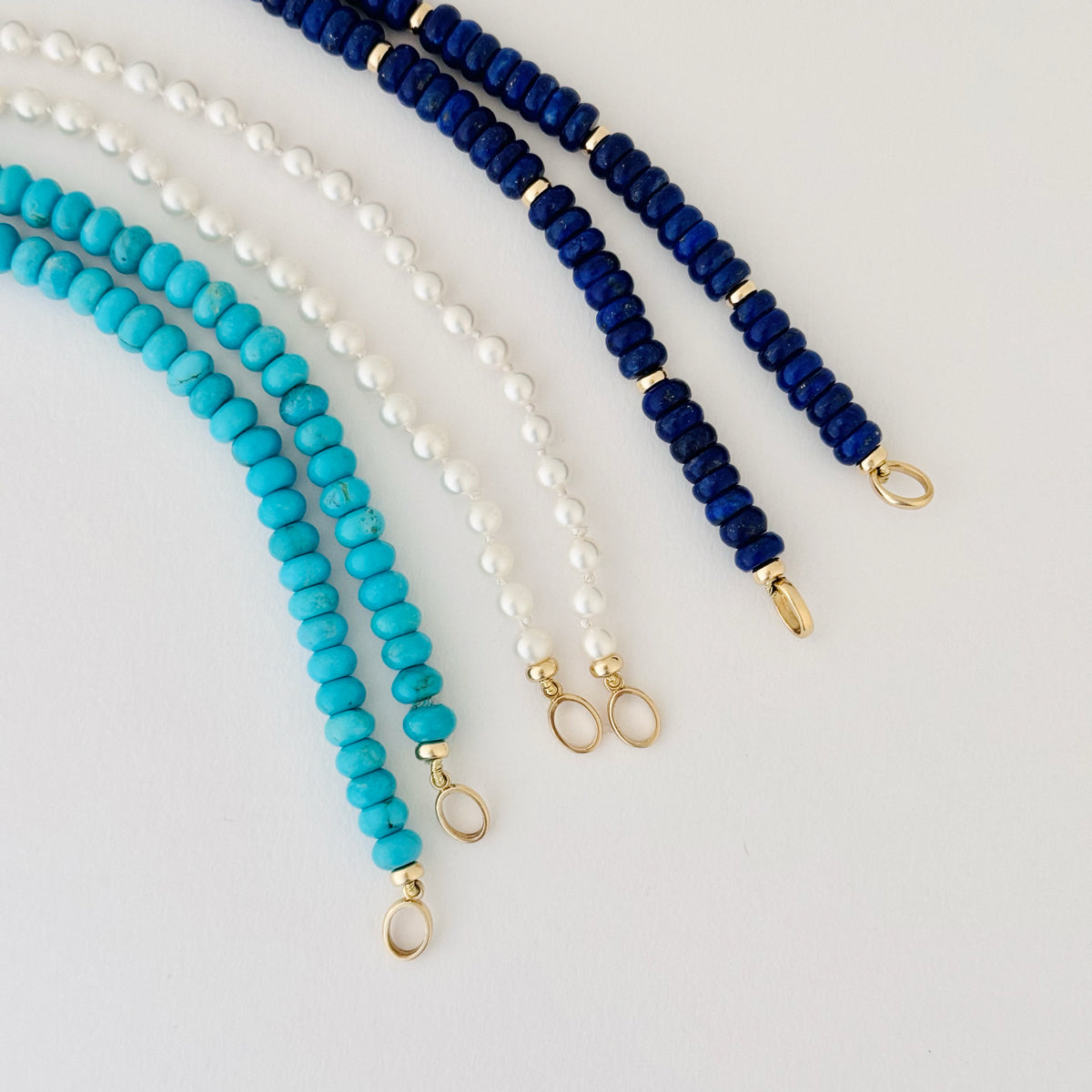 Turquoise Necklace with Charm Holder