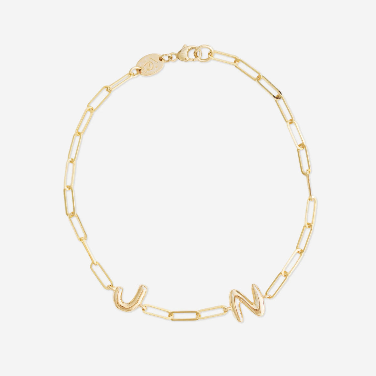 Bubble Letter Charm Bracelet - Vana Chupp Studio