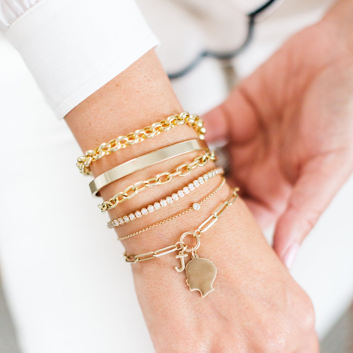 Classic Silhouette Charm Bracelet - Vana Chupp Studio