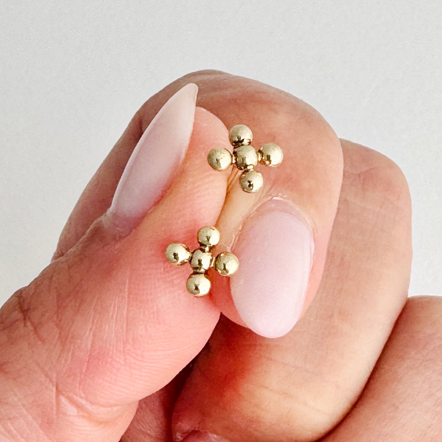 14K Yellow Gold Eonia Cross Earrings