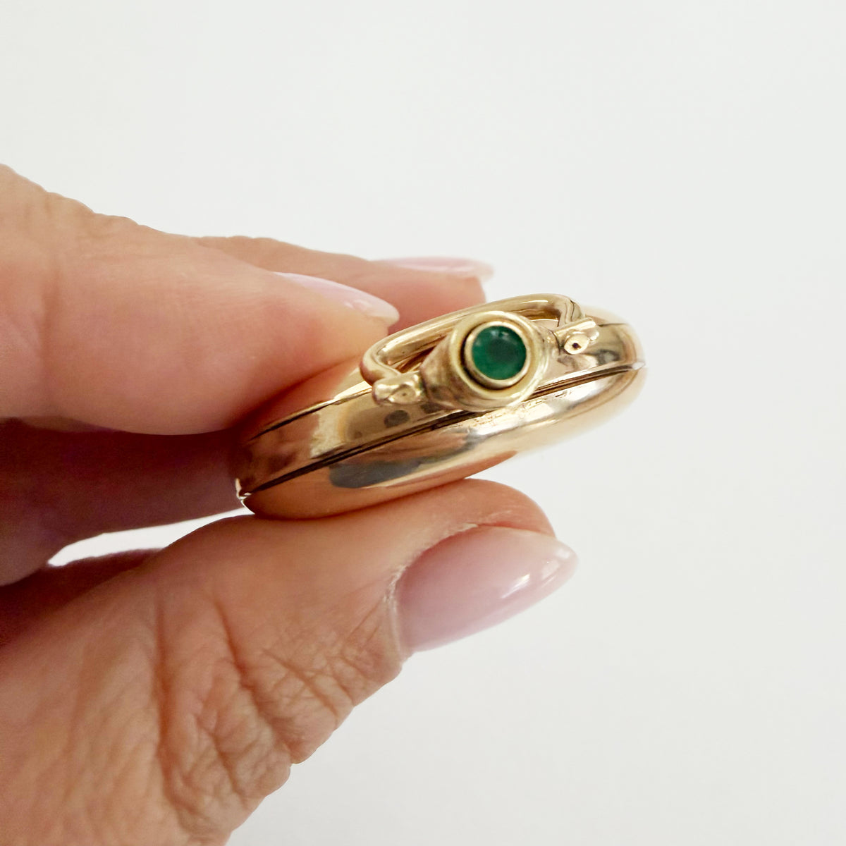 Gold Filled Pocket Watch Style Locket