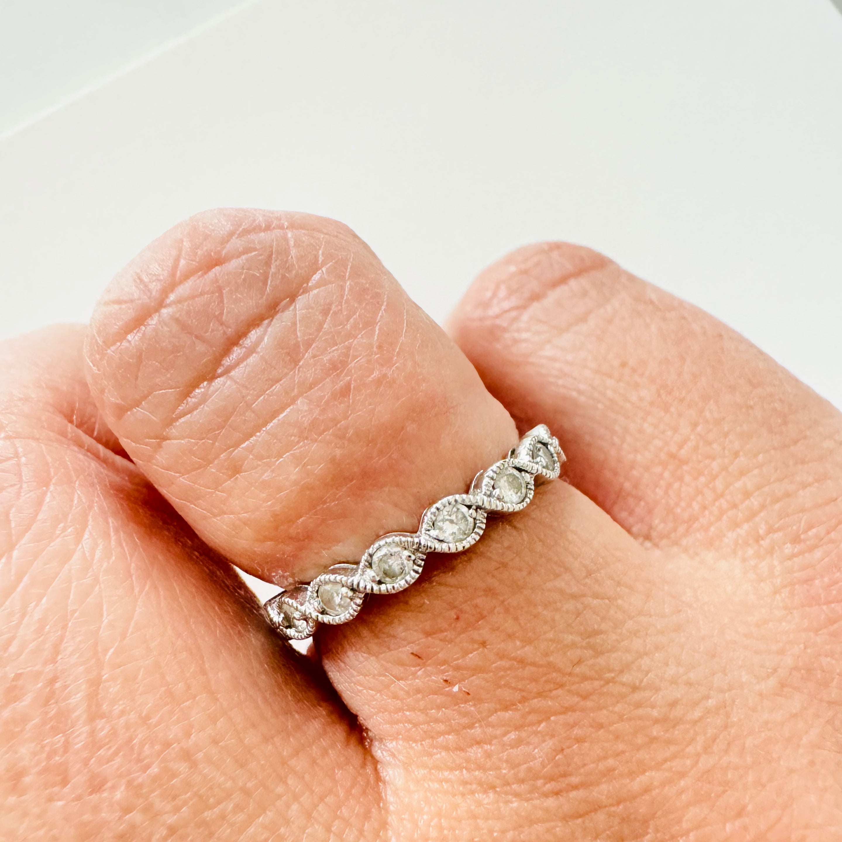 Vintage Anniversary Natural Diamond Ring