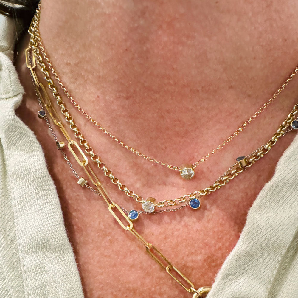 The Diamond Solitaire Necklace - Vana Chupp Studio