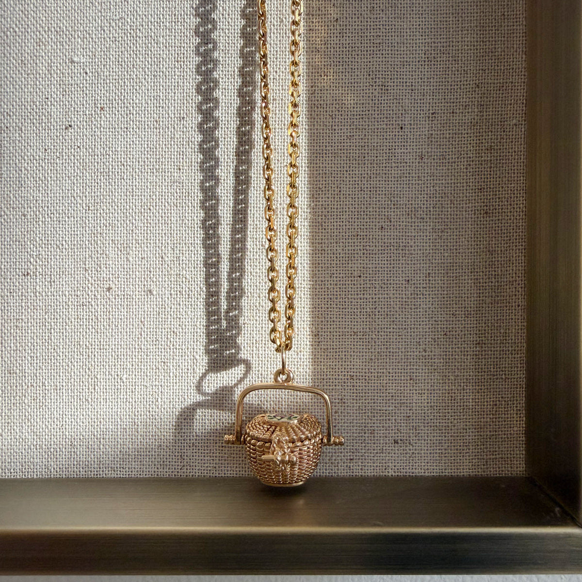 14K Collectible Nantucket Basket Charm