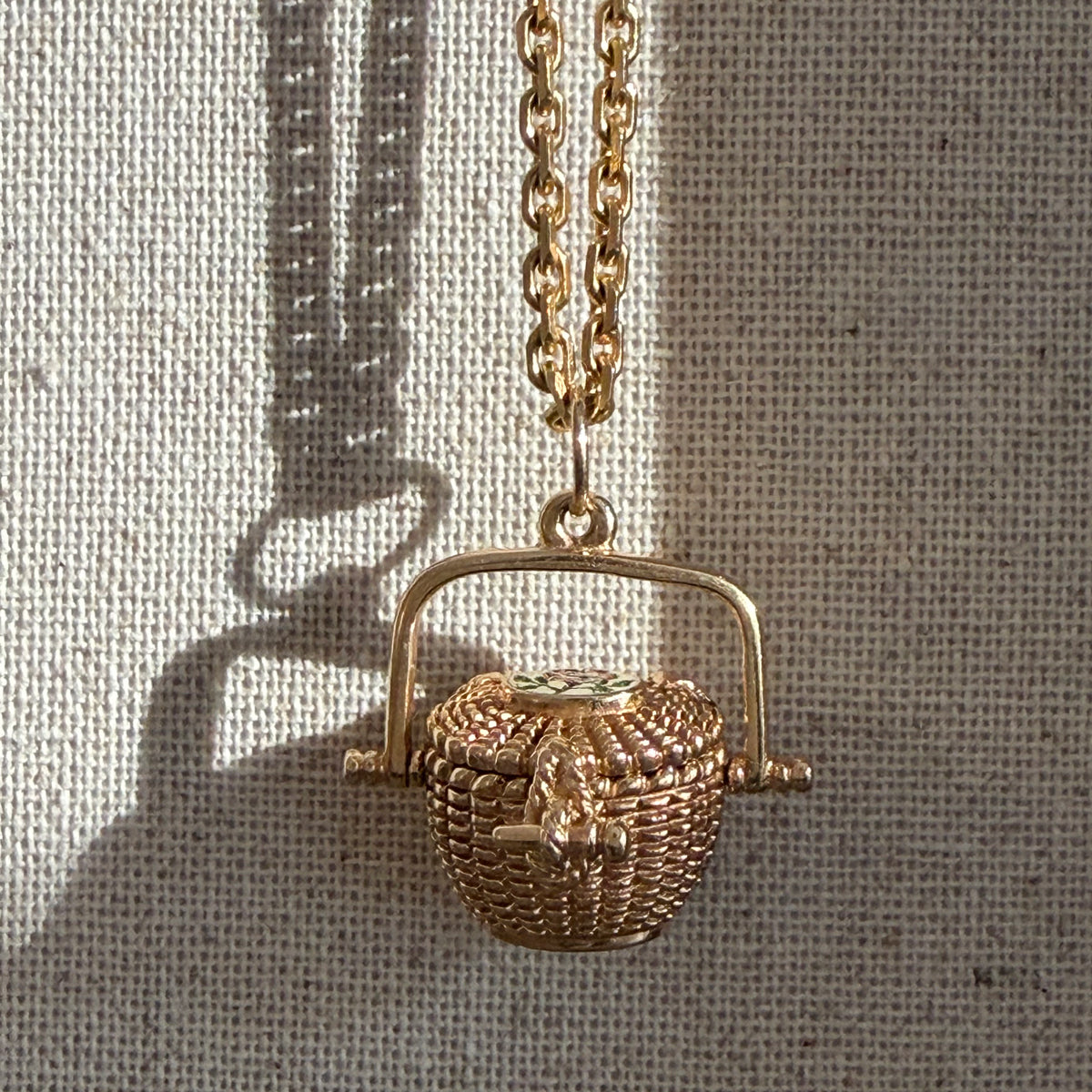 14K Collectible Nantucket Basket Charm