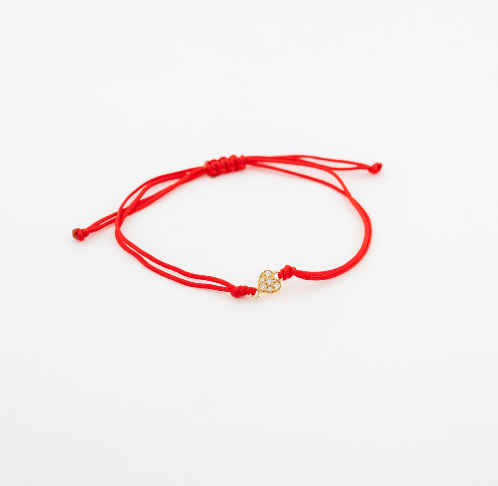Pavé Diamond Heart Bracelet