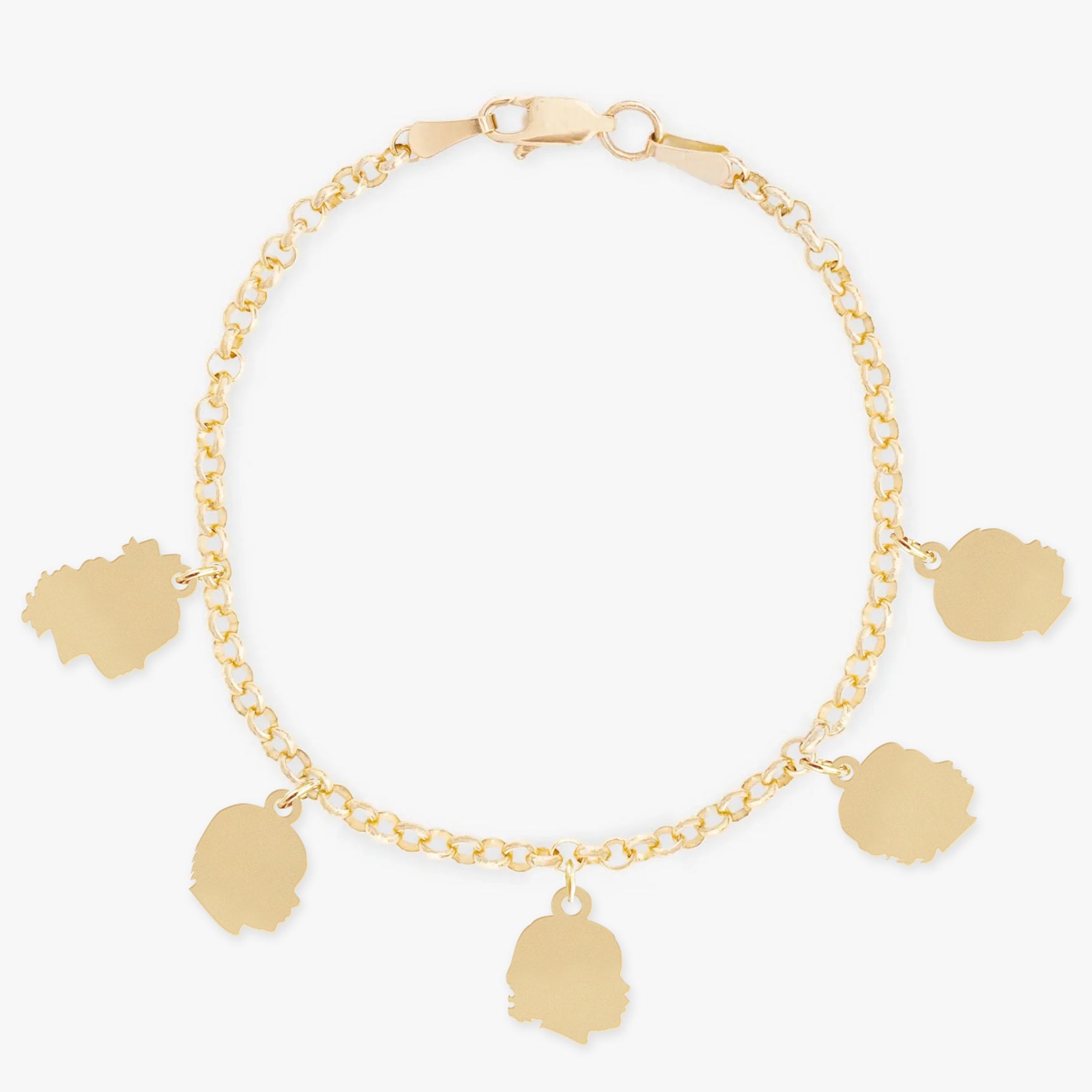 Petite Silhouette Charm Bracelet
