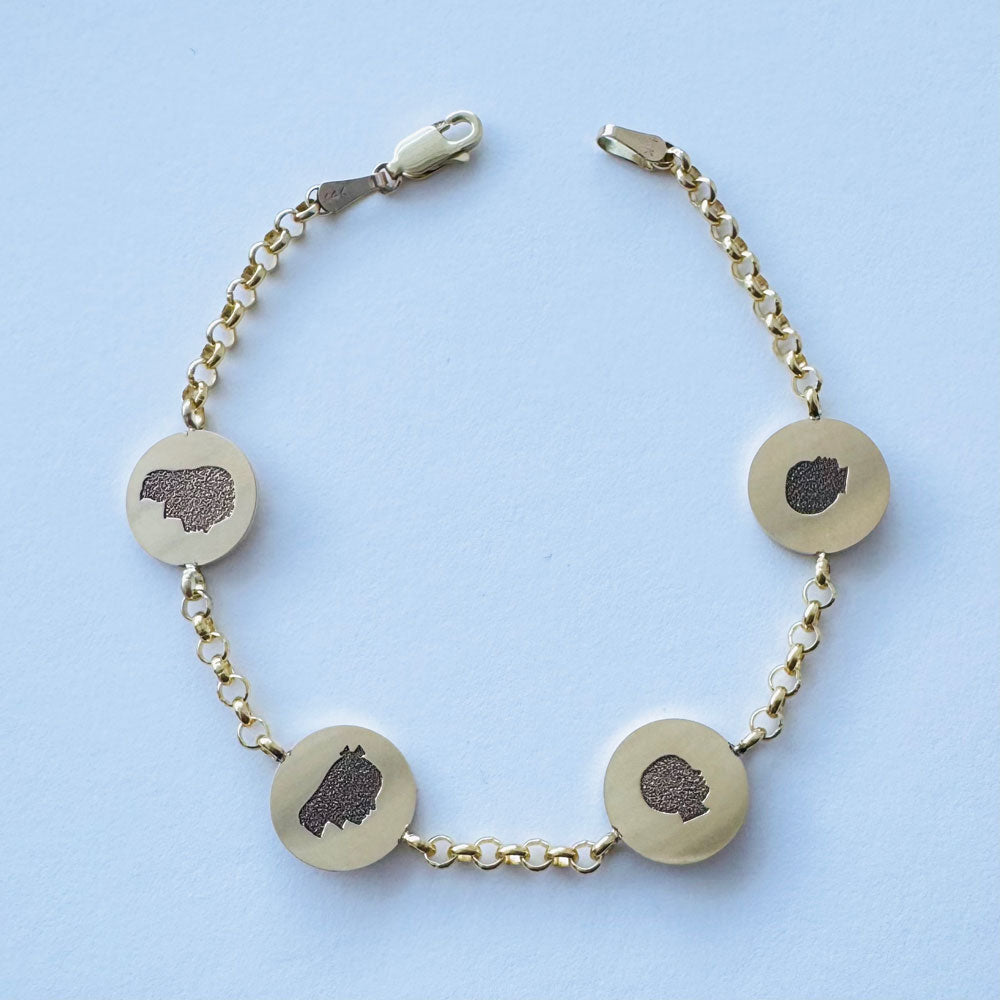 Reversible Medallion Bracelet