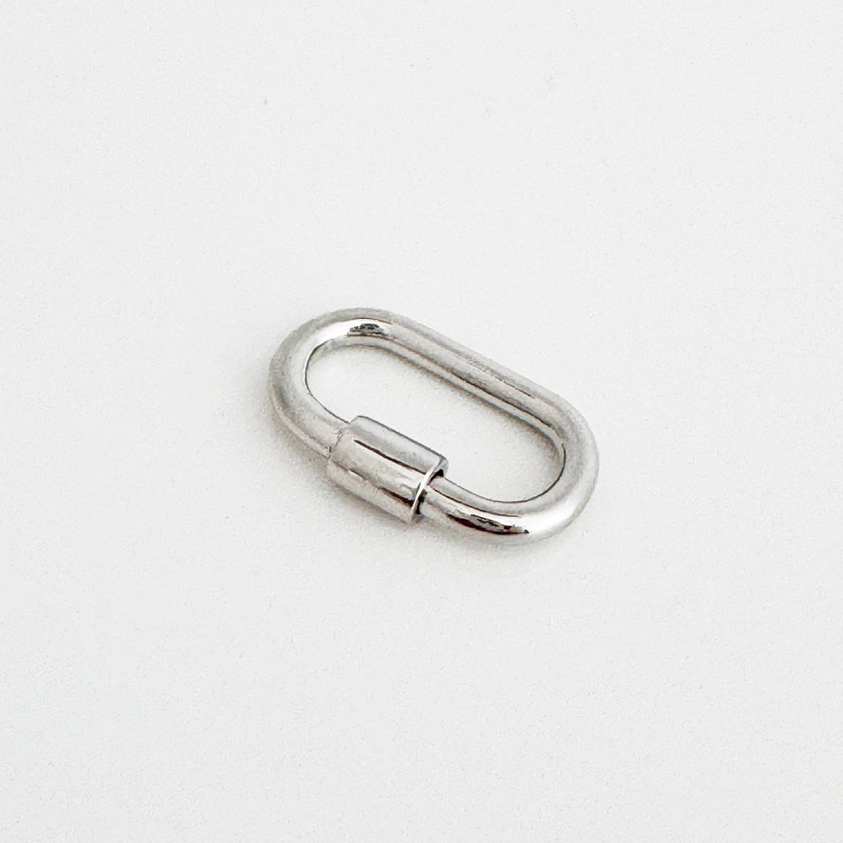 Sterling Silver Carabiner Necklace