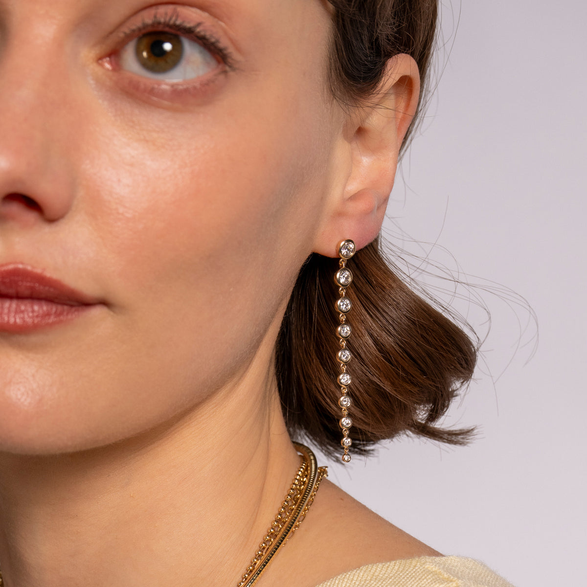 The Graduating Diamond Earrings