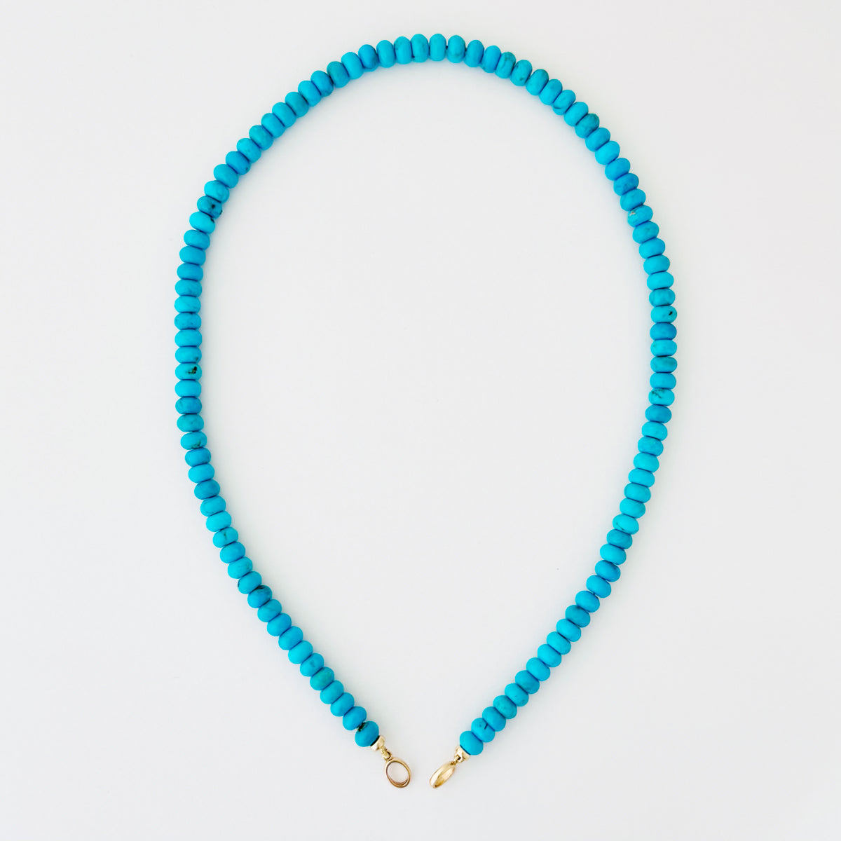 Turquoise Necklace with Charm Holder