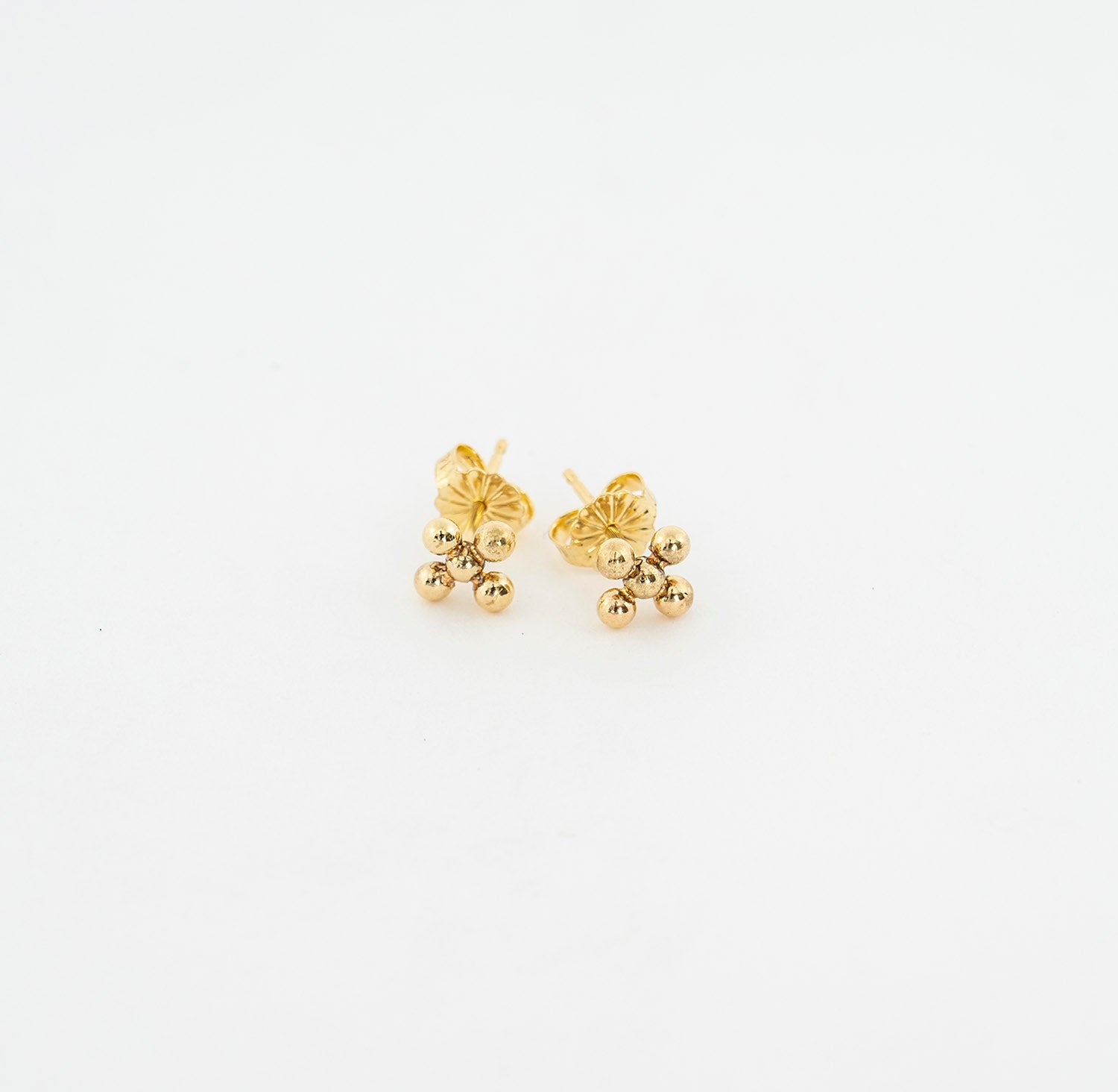 14K Yellow Gold Eonia Cross Earrings