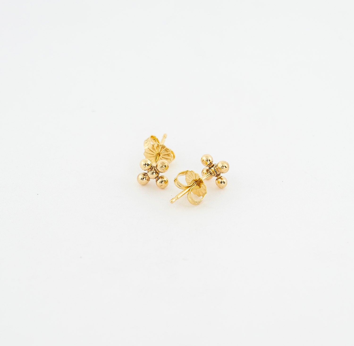 14K Yellow Gold Eonia Cross Earrings