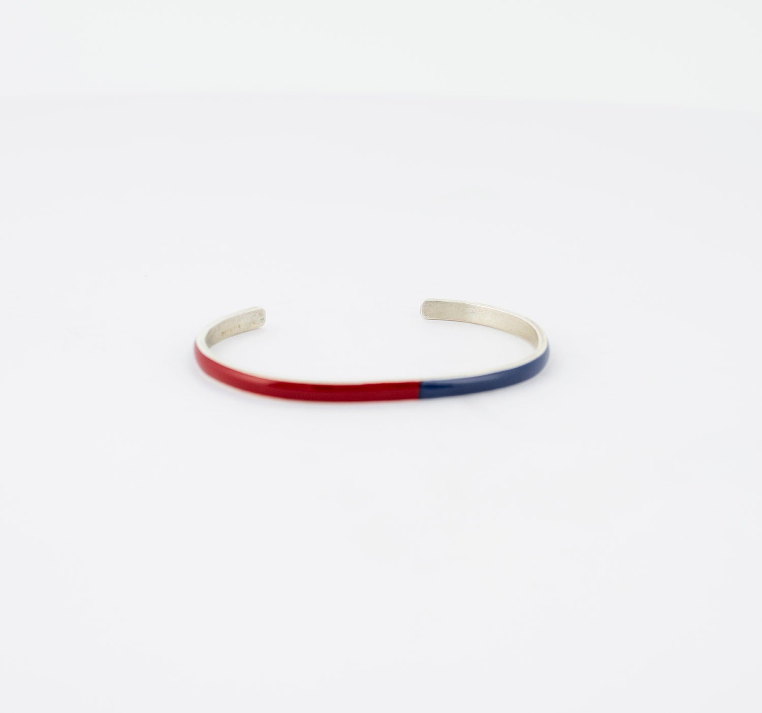Red & Blue Enamel Cuff Bracelet