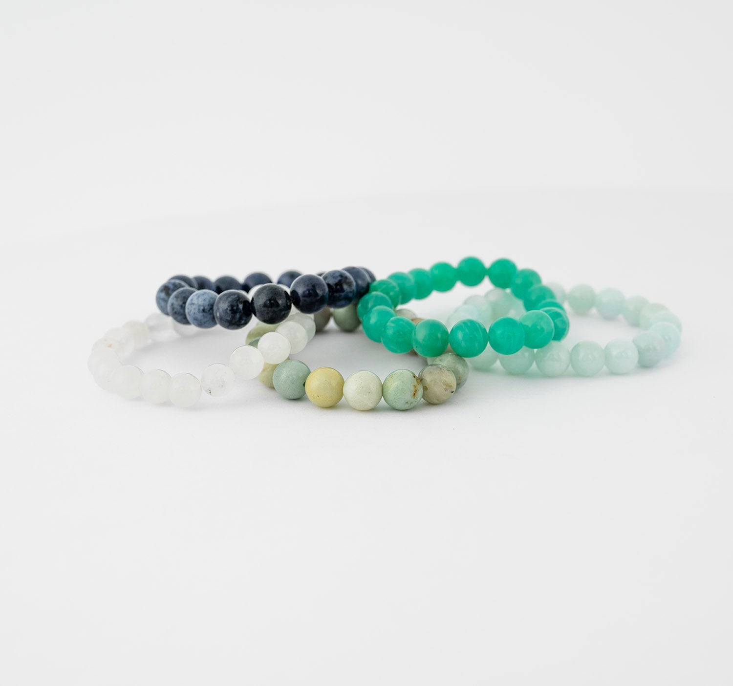 White Jade Bead Bracelet