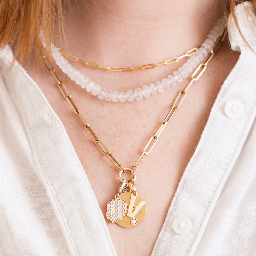 Falling Letters Initial Pendant - Vana Chupp Studio