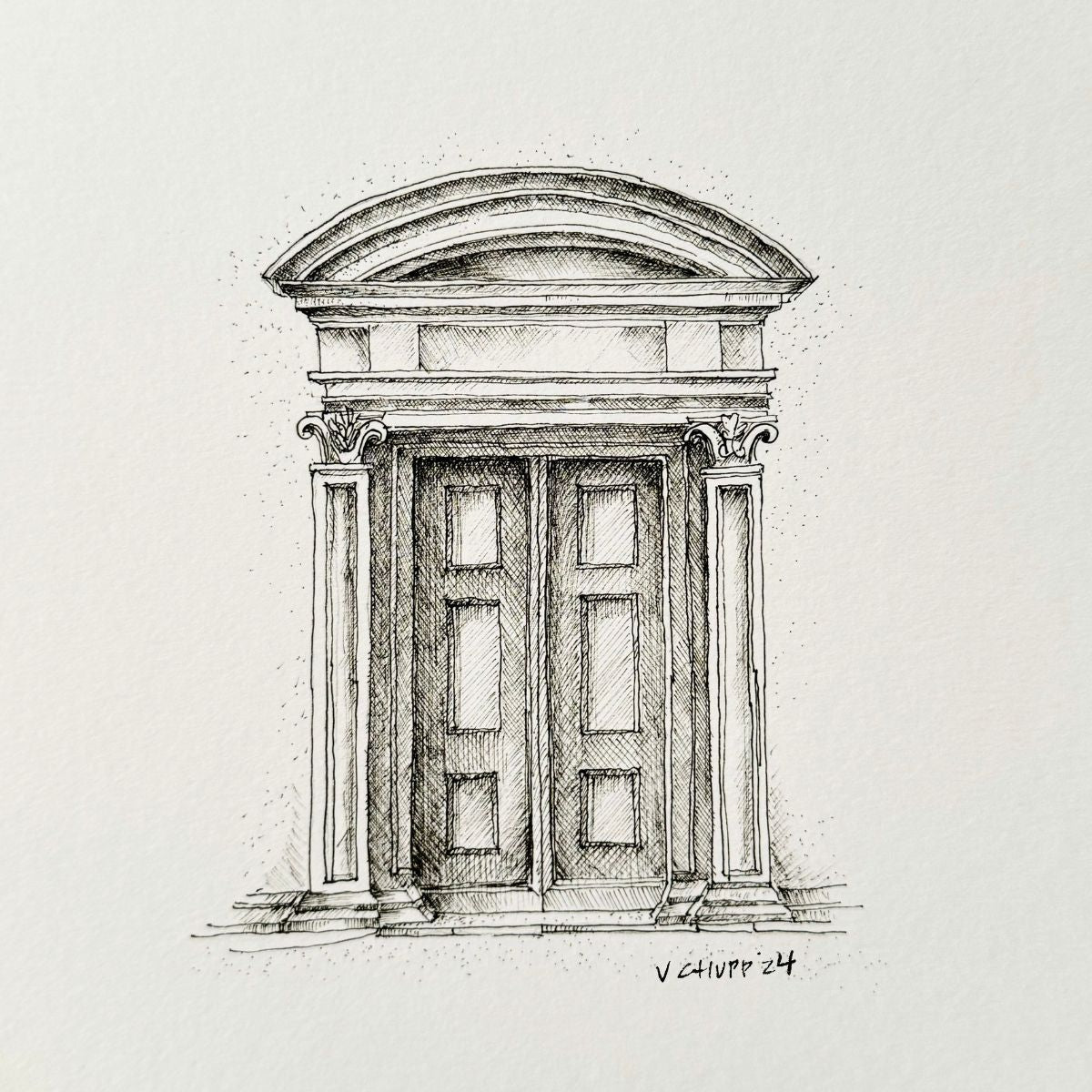 Venice Door 4 - Original Illustration
