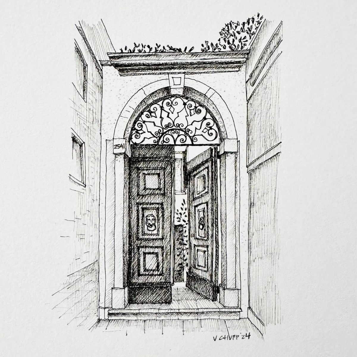 Venice Door 2 - Original Illustration