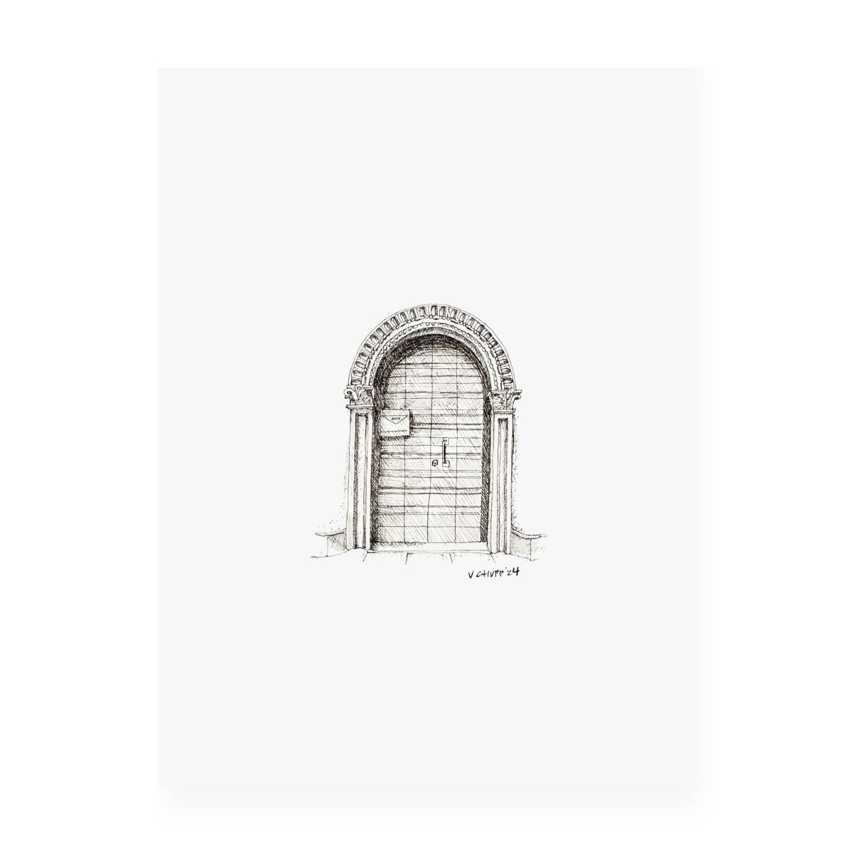 Venice Door 5 - Original Illustration