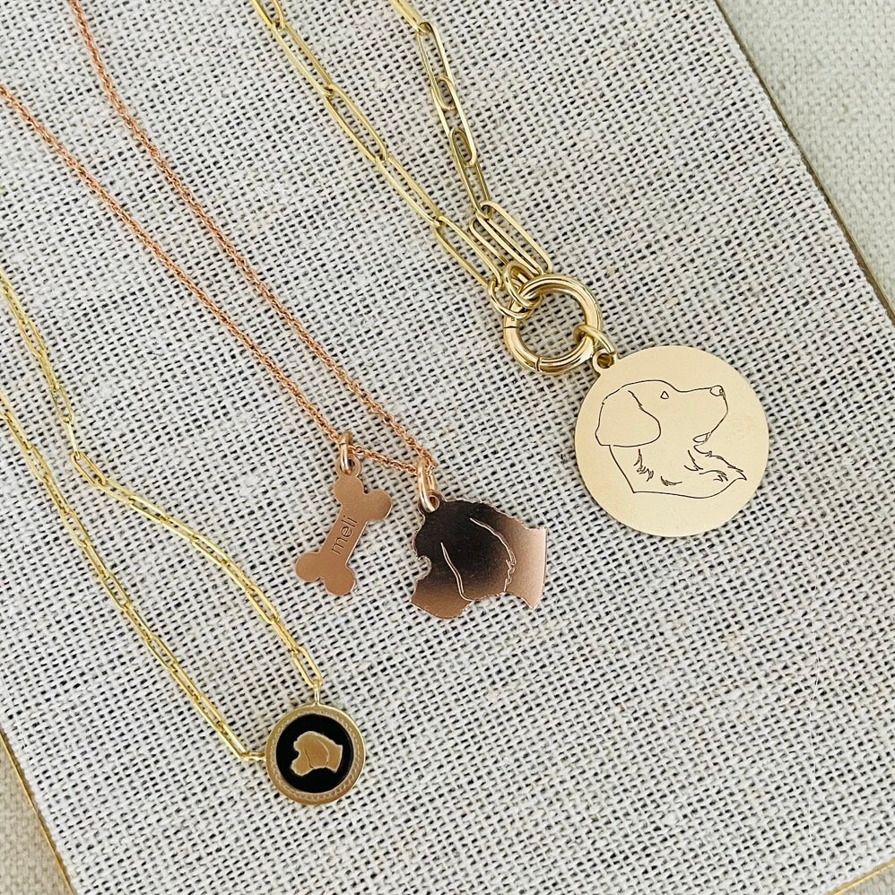 Pet silhouette jewelry