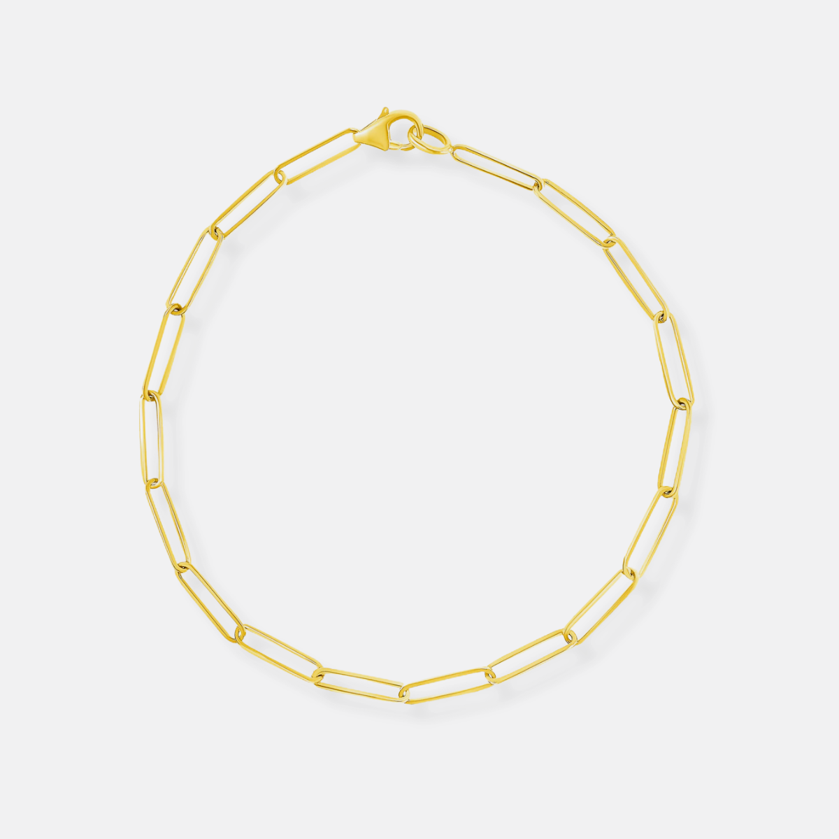 Paperclip chain bracelet - medium weight