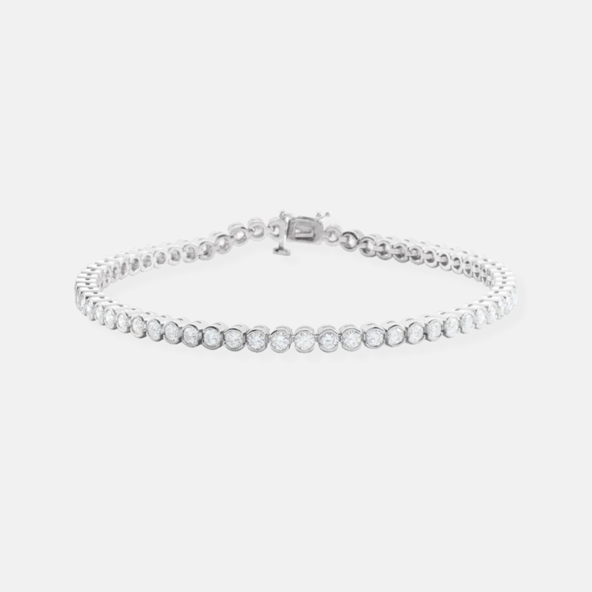 Natural Diamond Tennis Bracelet White Gold