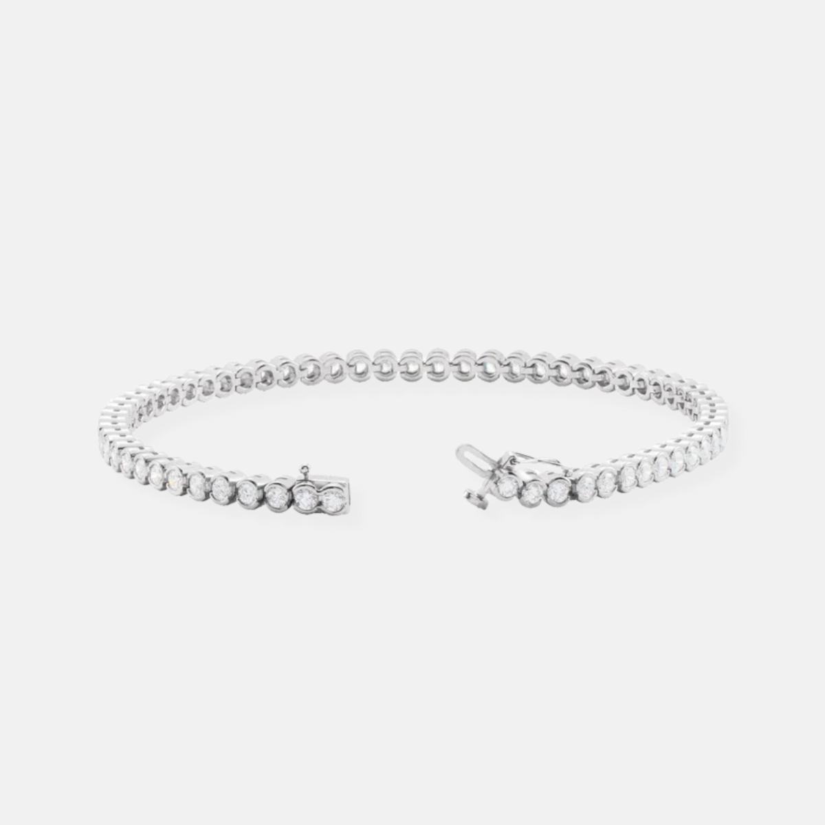 Natural Diamond Tennis Bracelet White Gold