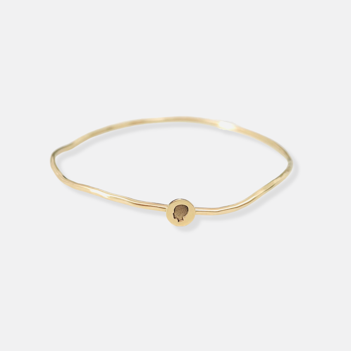 The Organic Circle Silhouette Bangle