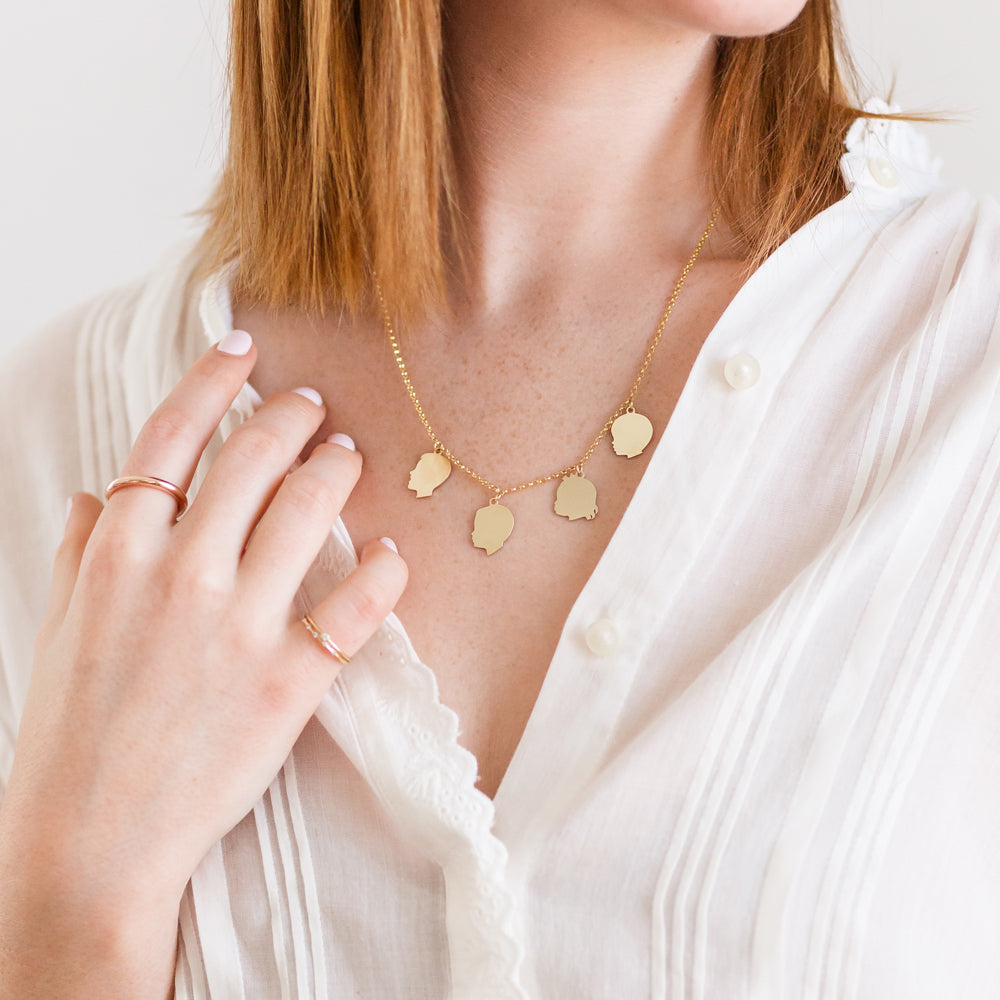 All My Loves Silhouette Necklace - Vana Chupp Studio