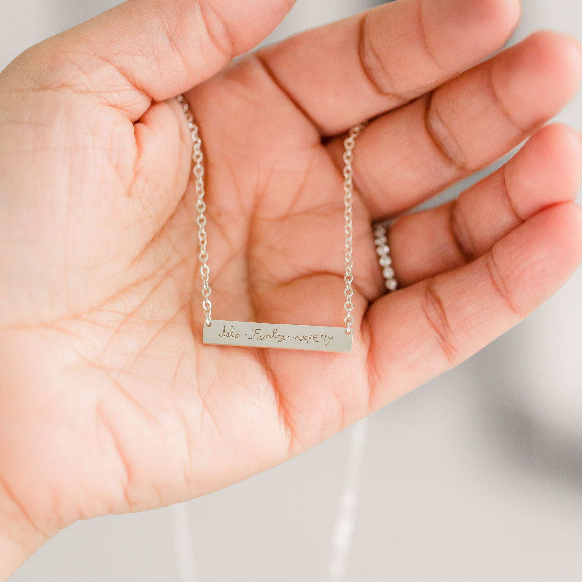 Personalized Bar Necklace