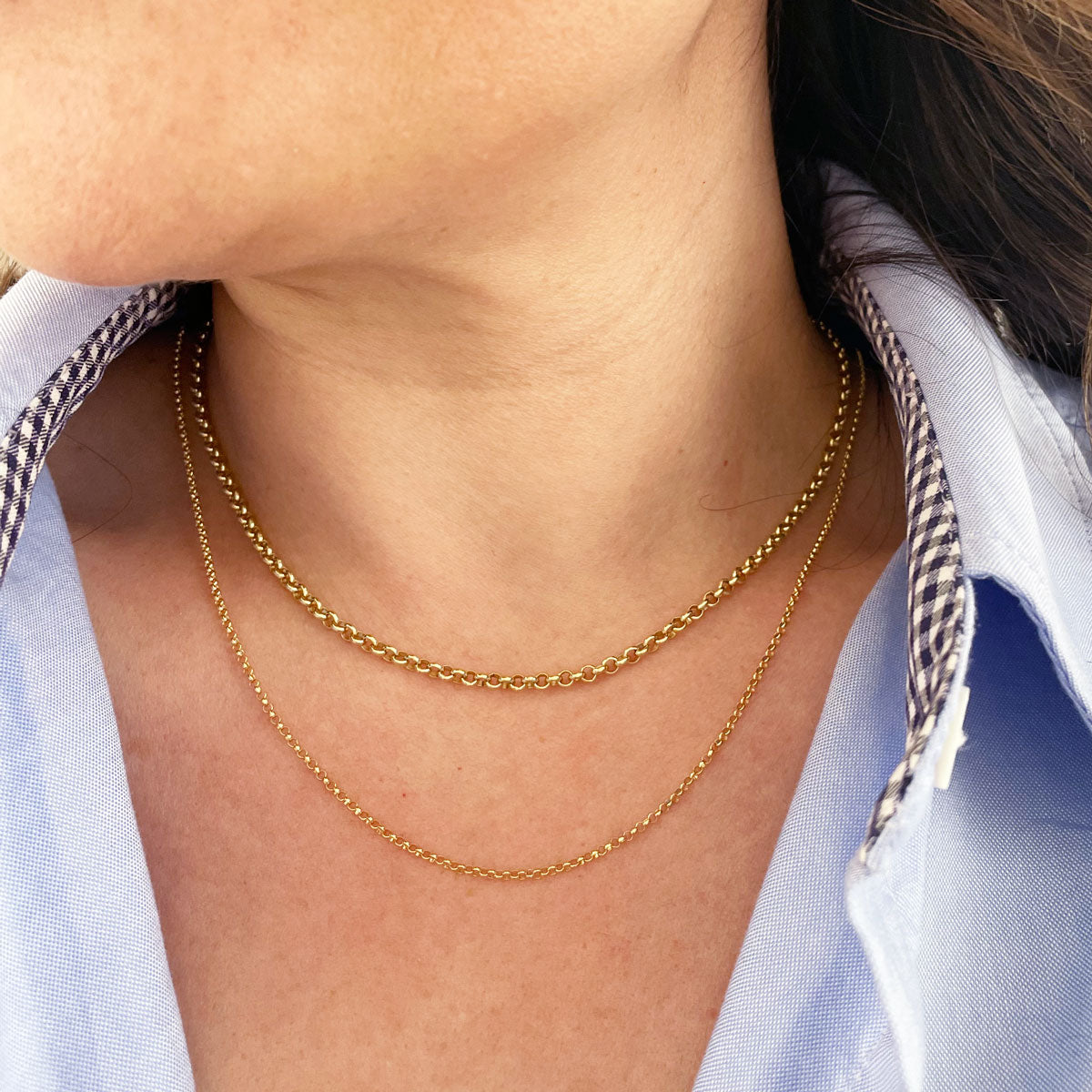 Heavyweight Rolo Chain Necklace - Vana Chupp Studio