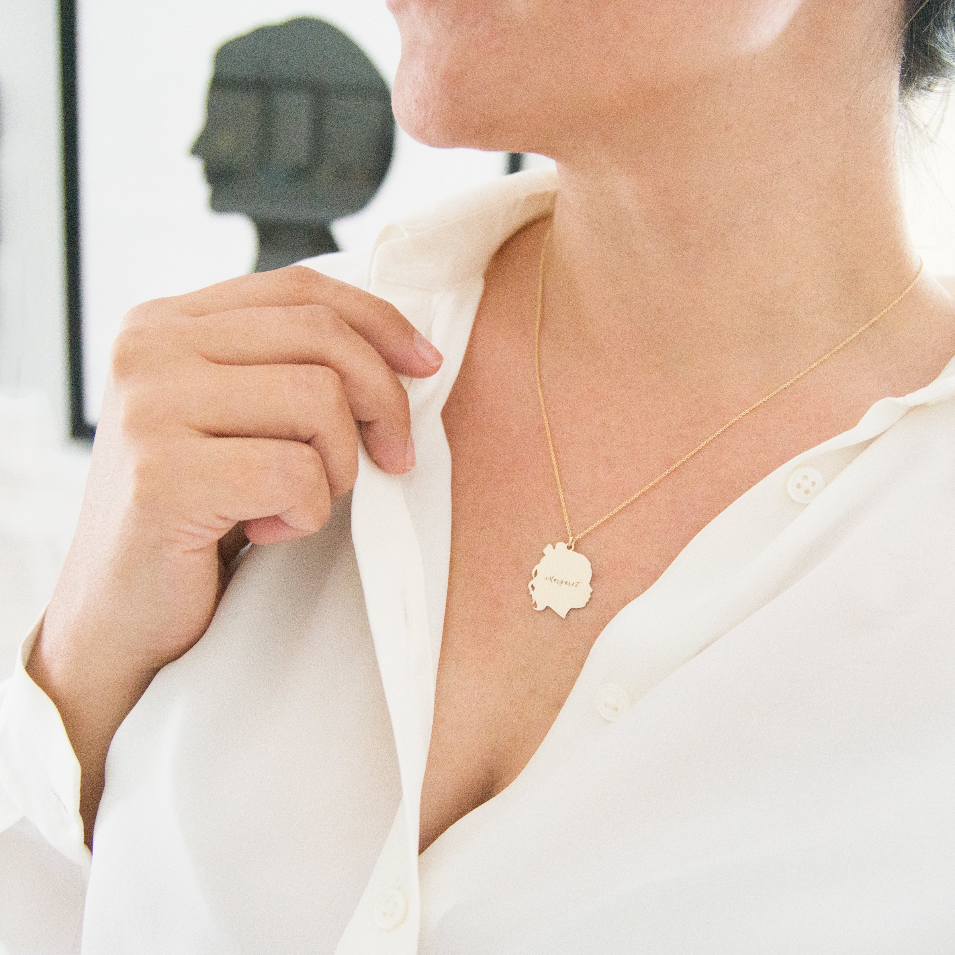 Classic Silhouette Charm Necklace - Large - Vana Chupp Studio
