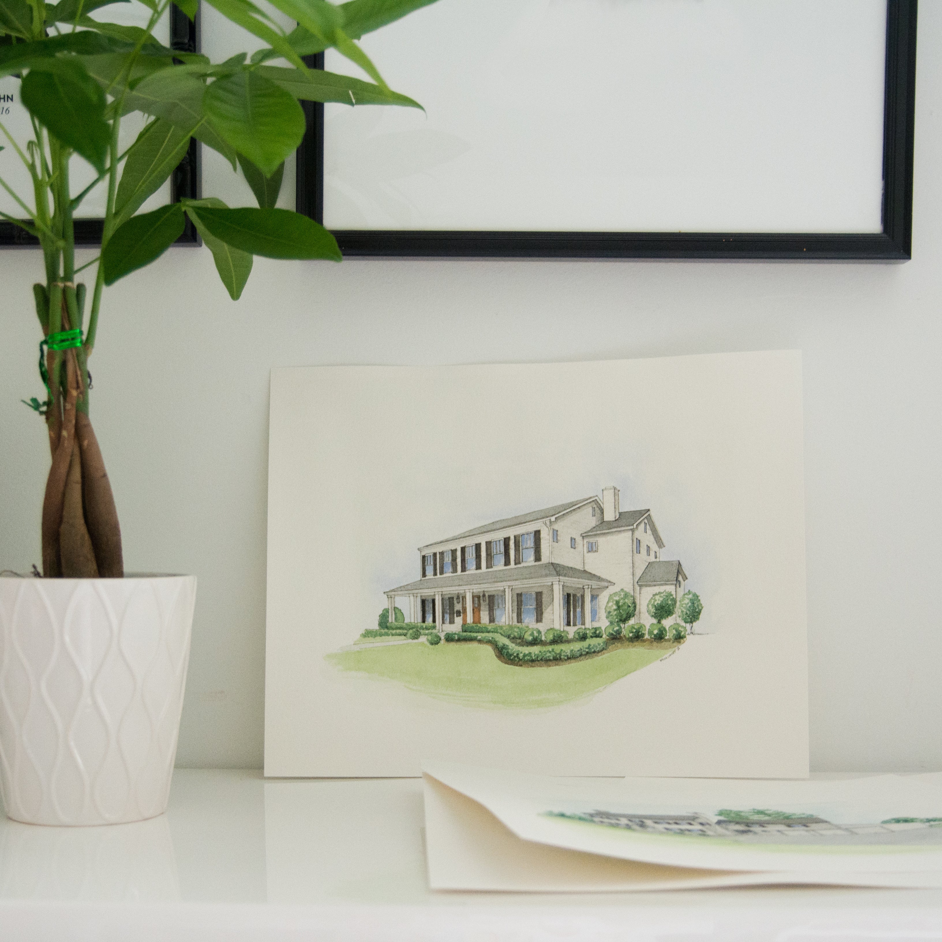 Deposit for Custom House Illustration - Watercolor - Vana Chupp Studio