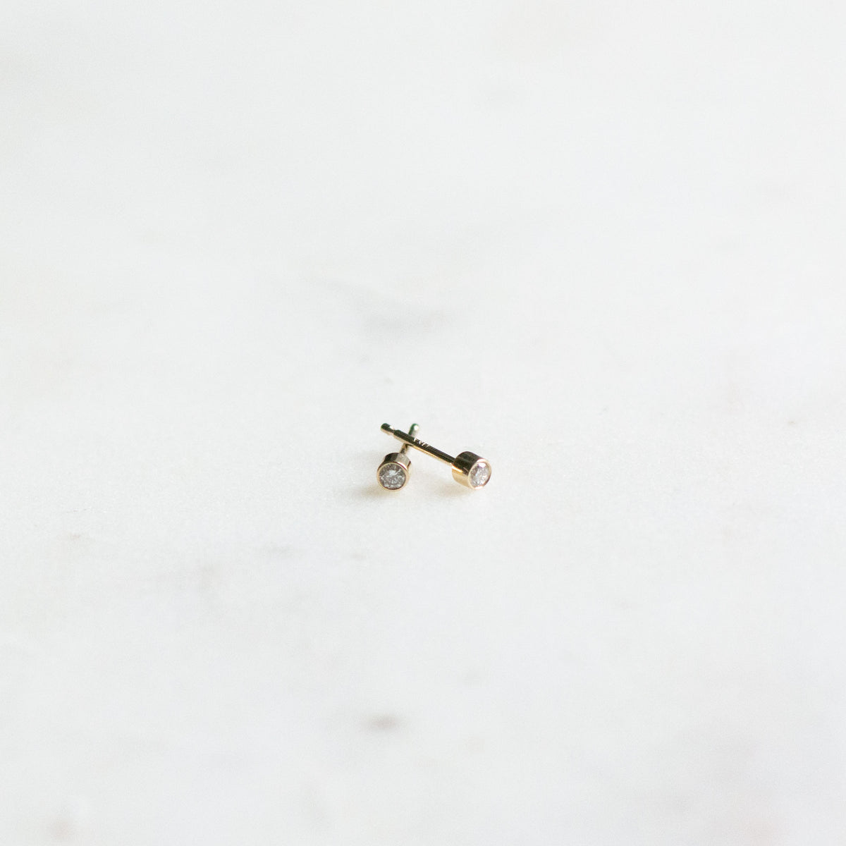 Tiny Diamond Stud Earrings - Vana Chupp Studio
