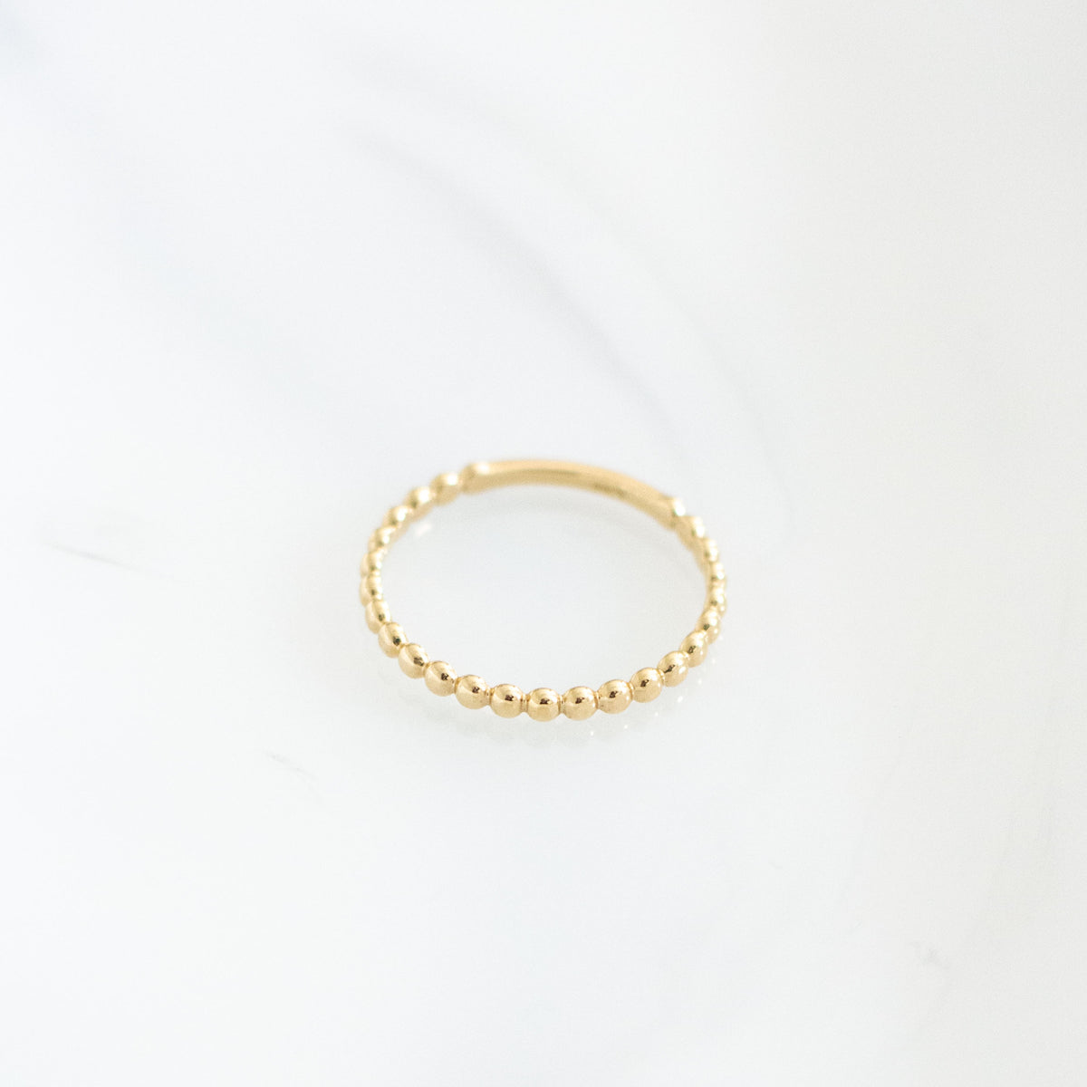 14K Beaded Ring - Vana Chupp Studio